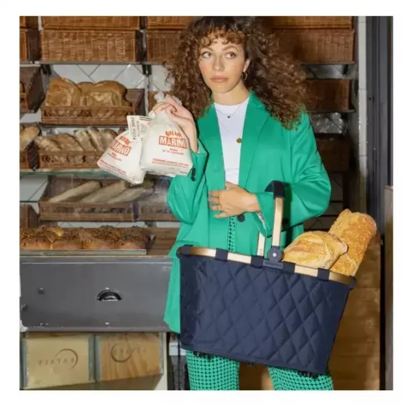 Einkaufskorb Reisenthel carrybag Gold 22L recyceltes Plastik