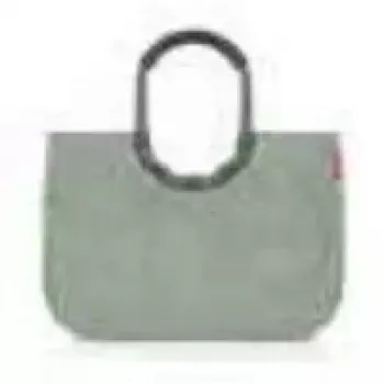 Tote Bag Reisenthel loopshopper L — 25 L, 460 × 250 mm, grün, Aluminiumrahmen