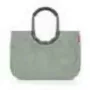 Tote Bag Reisenthel loopshopper L — 25 L, 460 × 250 mm, grün, Aluminiumrahmen