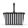 Einkaufskorb Reisenthel Carrybag Schwarz/Weiß — Aluminiumrahmen, Polyester, 22 l, 480 × 280 mm