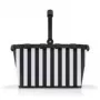 Einkaufskorb Reisenthel Carrybag Schwarz/Weiß — Aluminiumrahmen, Polyester, 22 l, 480 × 280 mm