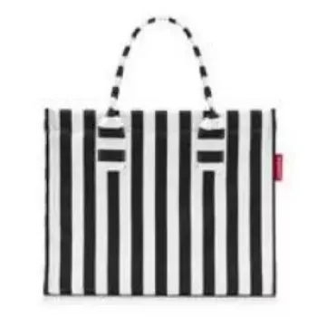 Tote bag Reisenthel Daily Shopper — Schwarz/Weiß, Polyester, 14 L, 420×170 mm