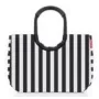 Tote bag Reisenthel loopshopper L — Polyester, 25 L, 460×250 mm, Schwarz/Weiß