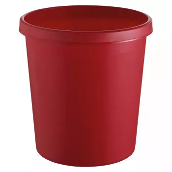 Abfallbehälter rund Kunststoff Rot Helit H6105825