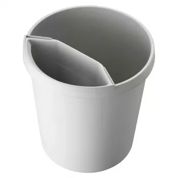Abfalleimer Helit H6105882 18 L rund Kunststoff Grau