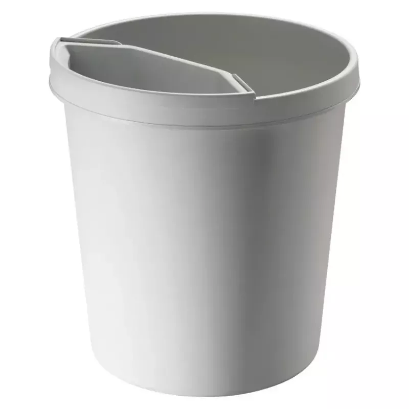 Abfalleimer Helit H6105882 18 L rund Kunststoff Grau
