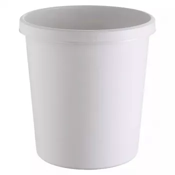 Abfalleimer Helit H6105882 18 L rund Kunststoff Grau