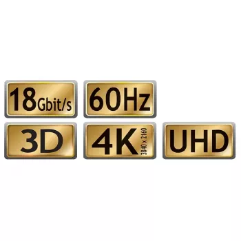HDMI-Kabel MaxTrack C 215-1, HDMI Typ A auf Typ A, 1 m, HDMI 2.1, 18 Gbit/s, schwarz