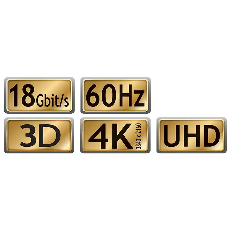 HDMI-Kabel MaxTrack C 215-1, HDMI Typ A auf Typ A, 1 m, HDMI 2.1, 18 Gbit/s, schwarz