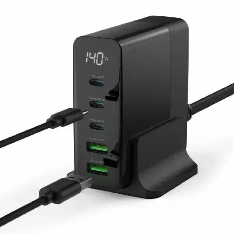 Indoor-Ladegerät Ansmann DC5140PD Universal Schwarz USB-Schnellladung