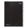 Trennbuch Pagna 24121-04 Schwarz Hartkarton Polypropylen A4