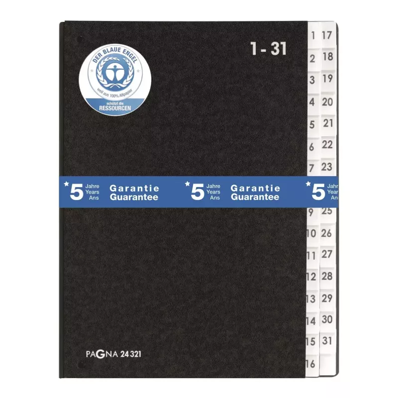 Trennbuch Pagna 24321-04 Schwarz A4