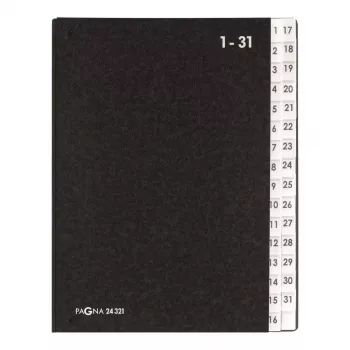 Trennbuch Pagna 24321-04 Schwarz A4