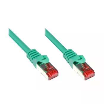 Alcasa 50m Cat6-Netzwerkkabel Grün S/FTP RJ-45 Goldkontakte