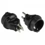 Good Connections PA-4502S Netzsteckeradapter USA Typ B auf Typ F (CEE 7/3), Schwarz
