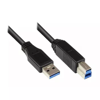 USB-Kabel Alcasa 2710-S002 USB 3.2 Gen 1 0,2 m Schwarz