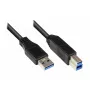 USB-Kabel Alcasa 2710-S002 USB 3.2 Gen 1 0,2 m Schwarz