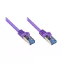 Netzwerkkabel Alcasa Cat6a RJ-45 3m Violett