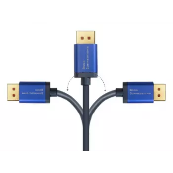 Videokabel-Adapter Alcasa 4860-SF050B 5m DisplayPort auf HDMI Blau