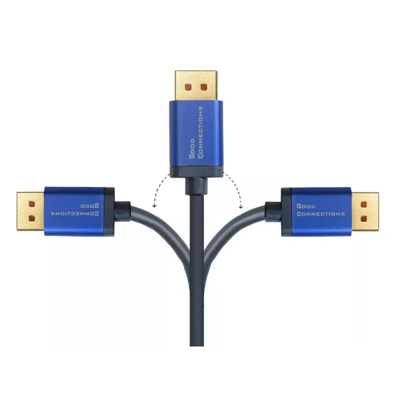 Videokabel-Adapter Alcasa 4860-SF050B 5m DisplayPort auf HDMI Blau
