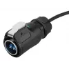 Alcasa S1 IC01-24F01 LC Schwarz 3m Gerader Steckverbinder