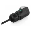 Alcasa S1 IC01-24F01 LC Schwarz 3m Gerader Steckverbinder