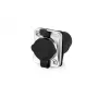 RJ45-Kupplung Alcasa S6 IC06-R002 Schwarz Metallic Buchse/Buchse