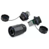 Drahtverbinder RJ45 Alcasa IC06-R102 Schwarz Kupfer Kunststoff Silikagel