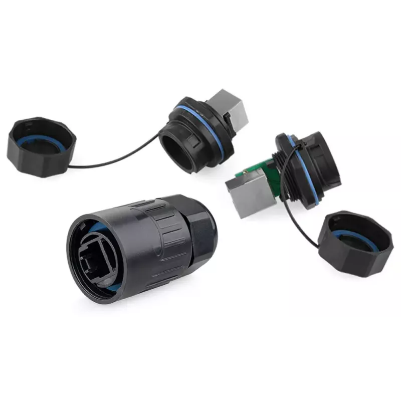 Drahtverbinder RJ45 Alcasa IC06-R102 Schwarz Kupfer Kunststoff Silikagel
