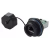 Drahtverbinder RJ45 Alcasa IC06-R102 Schwarz Kupfer Kunststoff Silikagel