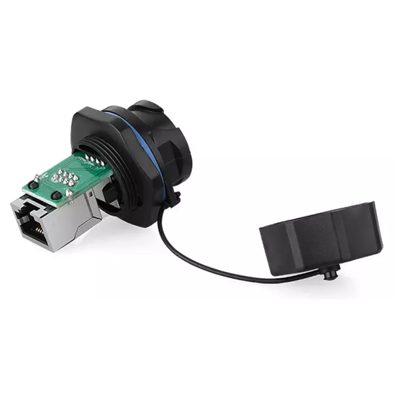 Drahtverbinder RJ45 Alcasa IC06-R102 Schwarz Kupfer Kunststoff Silikagel