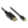 DisplayPort-Kabel Alcasa DP-MDP1 1 m Mini DisplayPort Schwarz