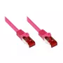 Netzwerkkabel Alcasa CAT6 S/FTP 25 m Magenta