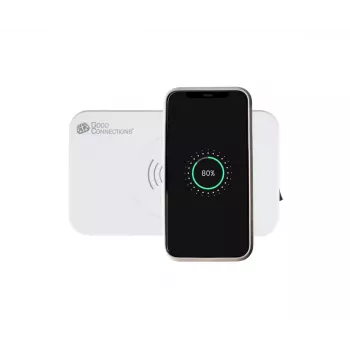 Mobiles Ladegerät Alcasa PCA-D005W Universal Weiß AC Kabellos Schnellladung