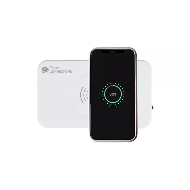 Mobiles Ladegerät Alcasa PCA-D005W Universal Weiß AC Kabellos Schnellladung