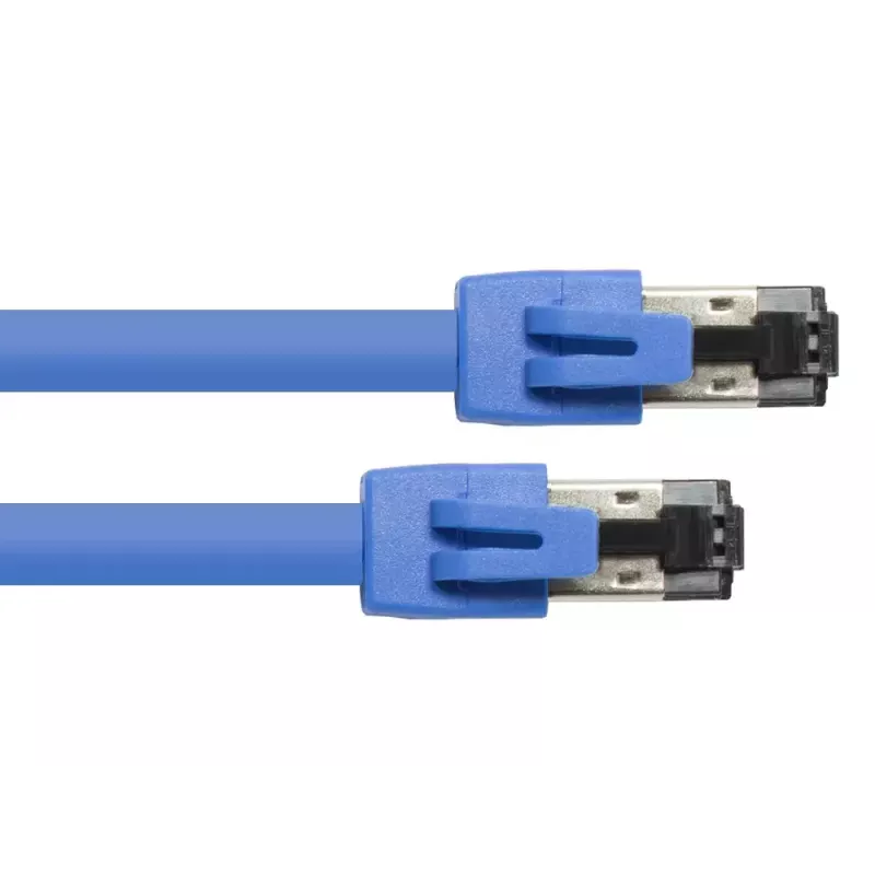 Netzwerkkabel Alcasa 8080-100B 10m Cat8.1 S/FTP Blau