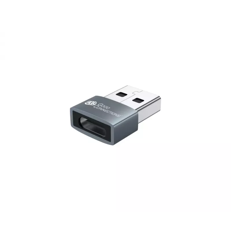USB-Geschlechtswandler Alcasa USB-AD203-5 USB-A auf USB-C Grau