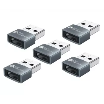USB-Geschlechtswandler Alcasa USB-AD203-5 USB-A auf USB-C Grau