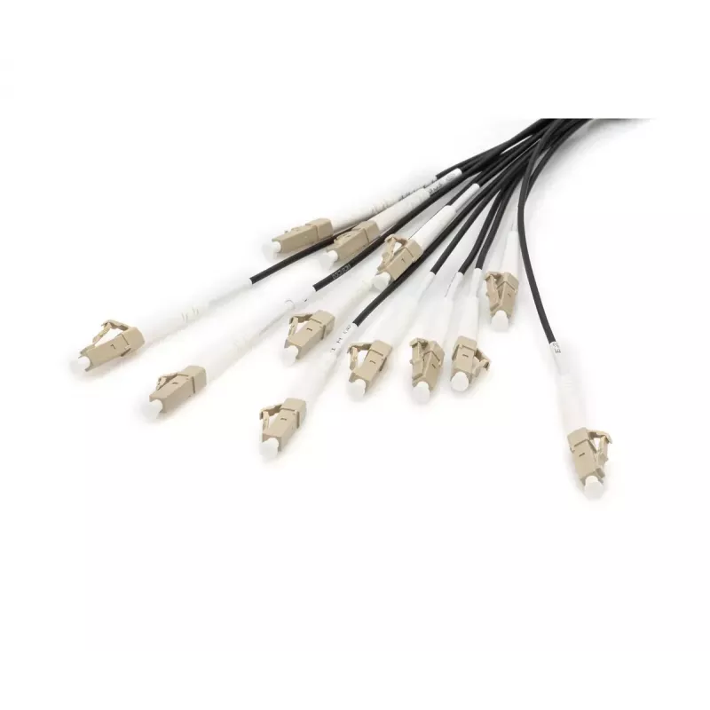 Digitus vorkonfektioniertes Glasfaser-Universal-Breakout-Kabel Multimode OM4 12 Fasern LC/UPC 50m