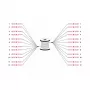 Digitus vorkonfektioniertes Glasfaser-Universal-Breakout-Kabel Multimode OM4 12 Fasern LC/UPC 50m