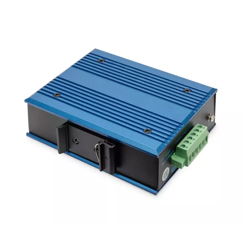 Digitus 4 Port Fast Ethernet Netzwerk PoE Switch, industriell, unmanaged, 1 SFP Uplink
