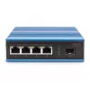Digitus 4 Port Fast Ethernet Netzwerk PoE Switch, industriell, unmanaged, 1 SFP Uplink