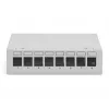 Patchpanel DIGITUS Desktop modular blank, geschirmt, 8-Port, Stahl, grau, Wandmontage