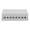 Patchpanel DIGITUS Desktop modular blank, geschirmt, 8-Port, Stahl, grau, Wandmontage