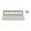 Patchpanel DIGITUS Desktop modular blank, geschirmt, 8-Port, Stahl, grau, Wandmontage