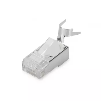 Digitus CAT 6A Modularstecker für Rundkabel, geschirmt, 100 St. RJ-45 Stecker