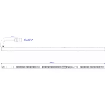 Stromverteilungseinheit Bachmann BlueNet BN3500 400V AC 42 Steckdosen