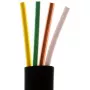 Flaches 4-adriges Telefonkabel S-Impuls 100 m, schwarz
