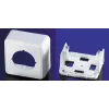 Outlet-Box Telegärtner 25.16.8555, Montagebox, 80×40×80 mm, weiß