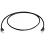 Netzwerkkabel Telegärtner Cat.7 MP8 FS 600 LSZH 10,0 m Schwarz